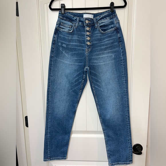 VERVET Women’s high rise, button up mom jeans, size 26 - Picture 1 of 8